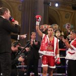 Cecilia Braekhus has set up a clash with Katie Taylor after defending her undisputed welterweight titles Credit: Matchroom Boxing