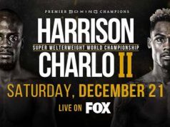 The highly-anticipated WBC Super Welterweight World Championship rematch between Tony "Superbad" Harrison and Jermell "Iron Man" Charlo goes down tonight in California.