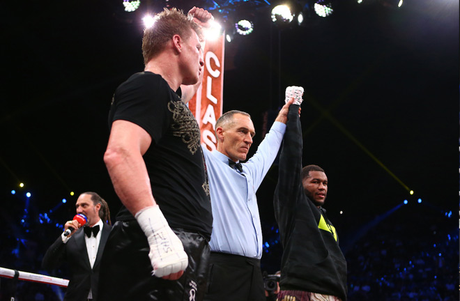 The fight ended with the referee announcing a split-draw. Photo Credit: Mark Robinson/Matchroom Boxing