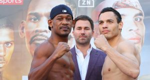 Daniel Jacobs takes on fellow former middleweight world champion Julio Cesar Chavez Jr at catchweight on Saturday Credit: Matchroom Boxing