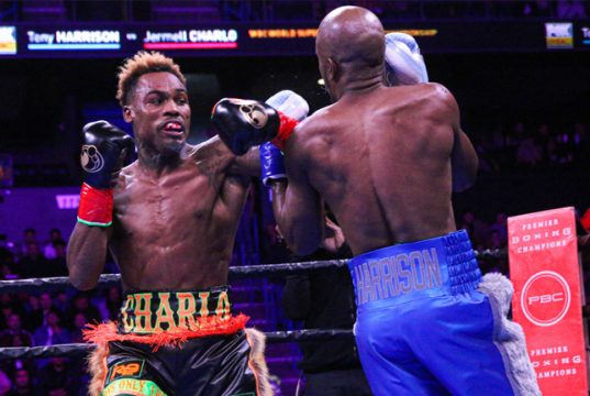 Jermell Charlo became a two-time world champion beating Tony Harrison in their rematch in California in December Credit: Leo Wilson / Premier Boxing Champions