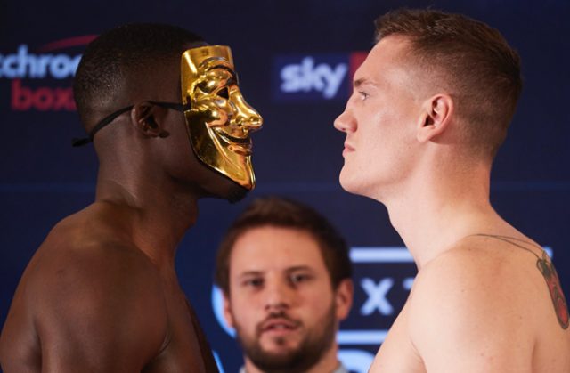 Richard Riakporhe faces Jack Massey for the vacant British title at York Hall on Thursday Credit: JD Sports