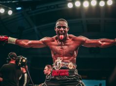 Richard Riakporhe beat Jack Massey on a unanimous decision to claim the British Cruiserweight title Credit: Richard Riakporhe