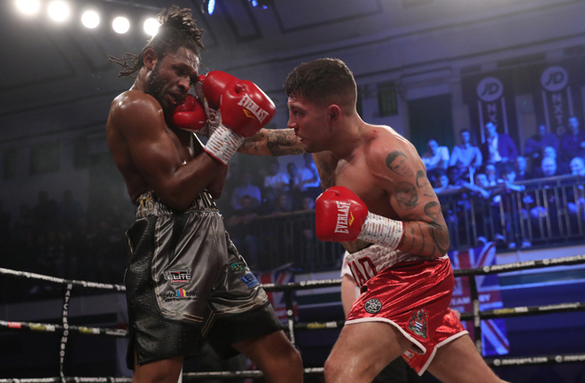 Sugden drew with Craig Richards, who he replaces as Shakan Pitters' British title opponent Credit: Matchroom Boxing