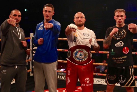 Serge Michel, Hosea Burton, Ricards Bolotniks and Liam Conroy progressed to the Golden Contract semi-finals Credit: MTK Global