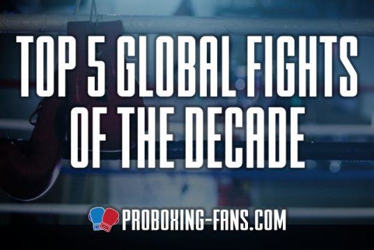 James Lupton looks back at the Top Five Fights of the decade.
