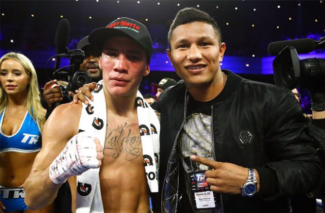 Berchelt is on a collision course to meet Oscar Valdez in an all-Mexican showdown Photo Credit: Mikey Williams/Top Rank