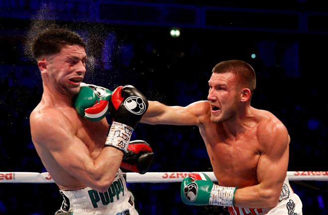 Liam Williams when he fought Mark Heffron. Photo credit: dai-sport.com