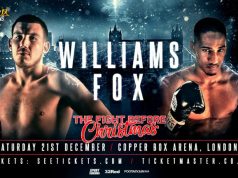 Liam Williams vs Alantez Fox. Photo credit: frankwarren.com