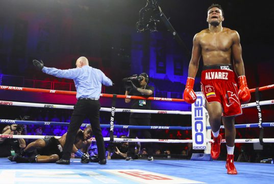 Alvarez puts Seals to sleep with a stunning KO victory.