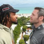 Demetrius Andrade has vowed to give Luke Keeler the “beating of his life” when the pair meet in Miami on Thursday Credit: Ed Mulholland/Matchroom Boxing USA