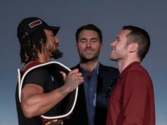 Demetrius Andrade defends his WBO world Middleweight crown against Luke Keeler in Miami Credit: Alex Nunez