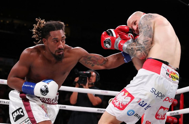 Sulecki was dominated by Andrade Credit: Ed Mulholland Matchroom
