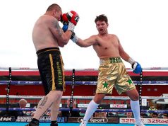 James Branch Jr en route to victory against Jan Hrazdira. Photo credit: Boxing News