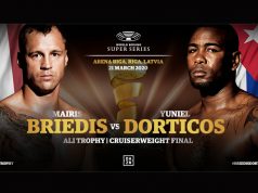 Mairis Briedis and Yuniel Dorticos clash in the World Boxing Super Series final on March 21 in Riga Credit: World Boxing Super Series/WBSS