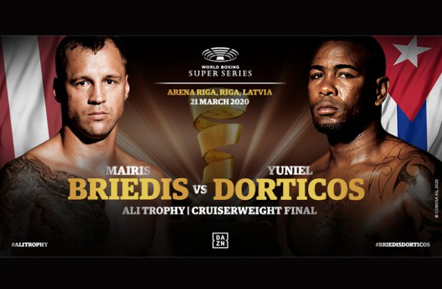 Mairis Briedis and Yuniel Dorticos clash in the World Boxing Super Series final on March 21 in Riga Credit: World Boxing Super Series/WBSS