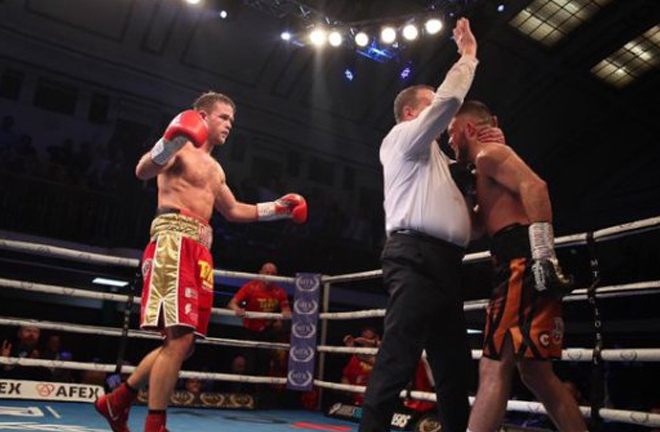 Dignum stopped Conrad Cummings in five rounds in November Credit: irish-boxing.com