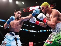 Danny Garcia comfortably saw off Ivan Redkach at Barclays Center on Saturday night Credit: SHOWTIME Boxing