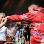 Gib shoved Paul as tensions boiled over at the first press conference in LA Credit: Melina Pizano/Matchroom Boxing USA