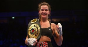 Terri Harper faces WBC Super Featherweight champion Eva Eva Wahlström on Feb 8 in Sheffield Credit: Matchroom Boxing