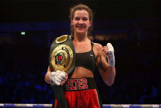 Terri Harper faces WBC Super Featherweight champion Eva Eva Wahlström on Feb 8 in Sheffield Credit: Matchroom Boxing