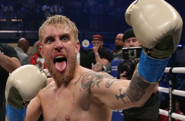 Jake Paul was victorious over AnEsonGib inside the first round of their grudge match. Photo Credit: Sky Sports. Jake Paul was victorious over AnEsonGib inside the first round of their grudge match. Photo Credit: Sky Sports.