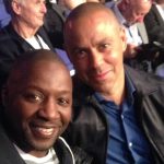 Gary Logan and lifelong friend, Adam Booth. Photo credit: Sky Sports