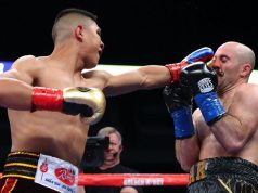 Jaime Munguia stopped Spike O'Sullivan in the 11th round in Texas Photo Credit: Tom Hogan/Golden Boy