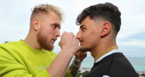 YouTube sensations Jake Paul and AnEsonGib clash in a highly anticipated match-up Credit: Ed Mulholland/Matchroom Boxing USA