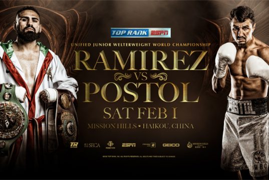 Jose Ramirez's mandatory world title defence against Viktor Postol will be re-arranged Credit: Top Rank