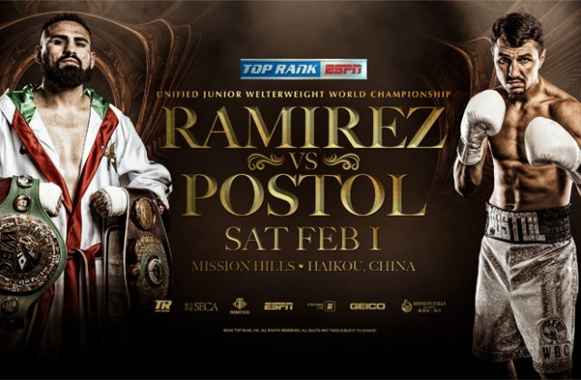 Jose Ramirez's mandatory world title defence against Viktor Postol will be re-arranged Credit: Top Rank