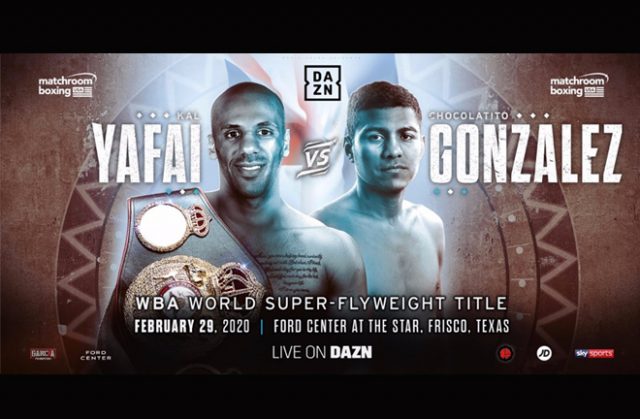 Kal Yafai will defend his WBA super flyweight title against Roman Gonzalez in Texas on Feb 29 Credit: Matchroom Boxing