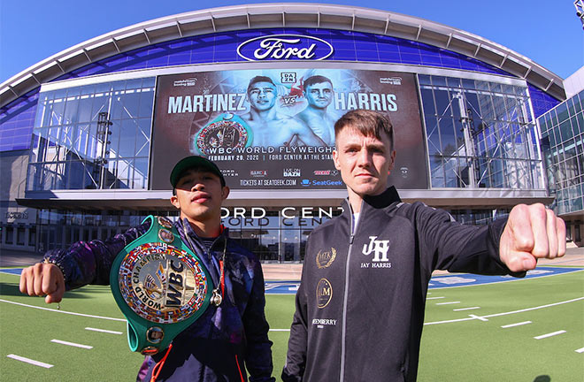 Jay Harris takes on a huge task in Julio Cesar Martinez for the WBC world title: Photo Credit: Matchroom Boxing.