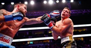 Caleb Plant Batters, Dominates Feigenbutz in TKO Win. Photo Credit: Boxing Scene