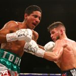 Martin J Ward moved closer to a world title shot as he outpointed Amparan.