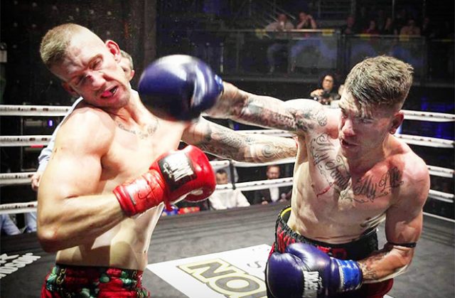 Dylan Winter [right] signs with Dragon Fire Boxing. Photo Credit: Tony Tolj