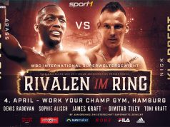 Abass Baraou (9-0, 6 KOs) will defend his WBC International Super Welterweight title against his countryman Nick Klappert (28-3, 15 KOs). Credit: Team Sauerland.