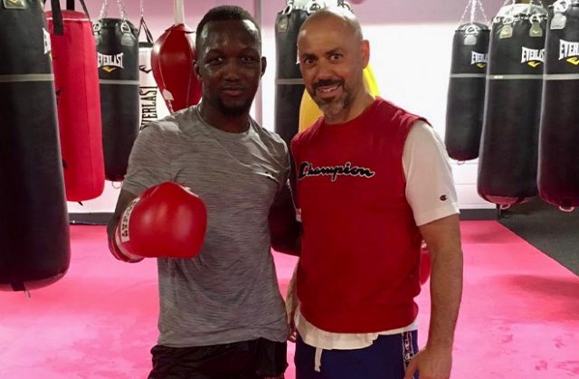 Abass Baraou joins forces with Adam Booth ahead of his April 4th ring return. Photo Credit: Team Sauerland.