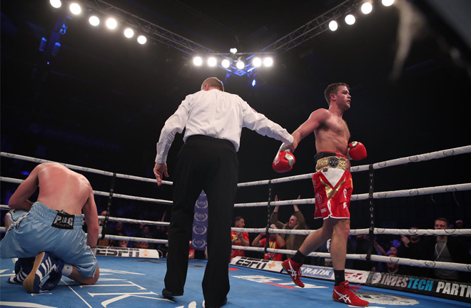 Dignum scored three knockdowns on route to stopping Meli Credit: MTK Global