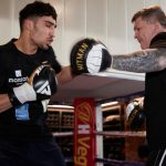 Ricky Hatton is guiding the career of Ibrahim Nadim, who fights on the same bill as Fiaz Credit: Matchroom Boxing