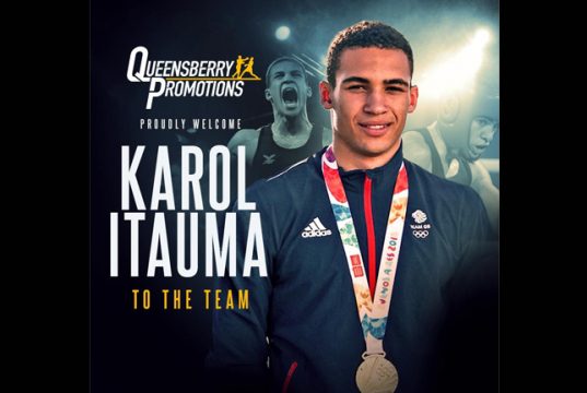 Decorated amateur Karol Itauma is set to turn over with Frank Warren's Queensbury Promotions Credit: Queensbury Promotions