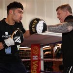 Nadim is learning his trade under the stewardship of former two-weight world champion Ricky Hatton Credit: Matchroom Boxing