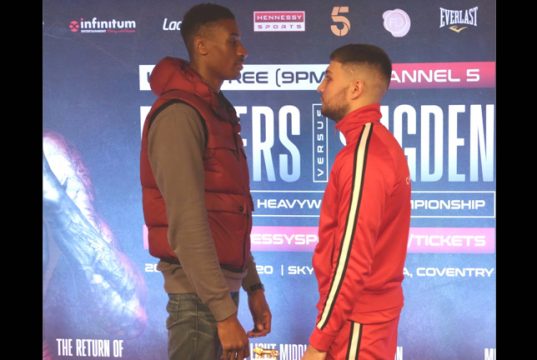 Shakan Pitters and Chad Sugden clash for the vacant British Light-Heavyweight title on August 22nd Photo Credit: Hennessy Sports