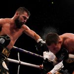 Jono Carroll stunned Scott Quigg at the Manchester Arena to force an eleventh round stoppage Photo Credit: Matchroom Boxing