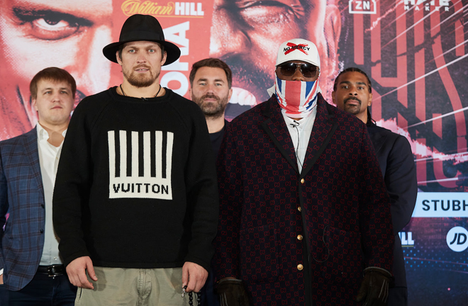 Derek Chisora and Oleksandr Usyk will collide at a later date Credit: Matchroom Boxing