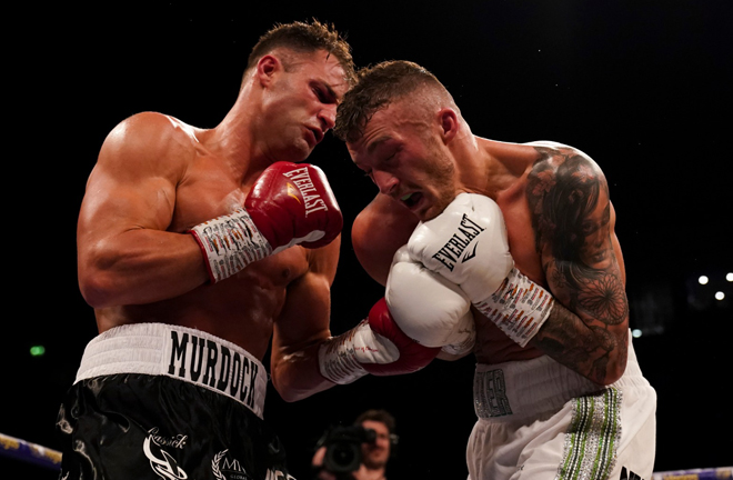 Zach Parker moved into the number one spot with the WBO after stopping Rohan Murdock in Manchester Credit: Matchroom Boxing