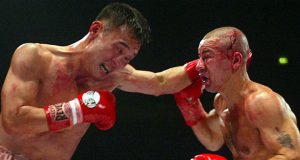 Injin Chi vs Michael Brodie at the MEN arena. Photo Credit: Boxing News.