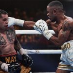 Tarimo defeating Nathaniel May in December 2019. Photo Credit: Bunbury Herald.