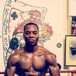 Egbunike in the 2 Kings gym in Kingston, the first gym he fought for. Photo Credit: Surrey Comet.