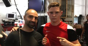 Josh Frankham with Paulie Malignaggi. Photo Credit: Josh Frankham Twitter